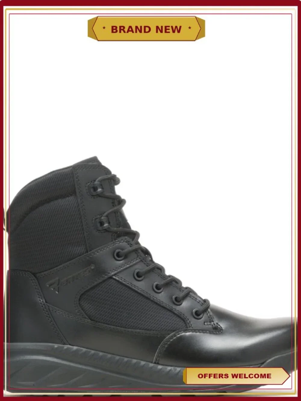 Tactical Boots Lightweight Athletic Wedge Platform Full Rubber Outsole